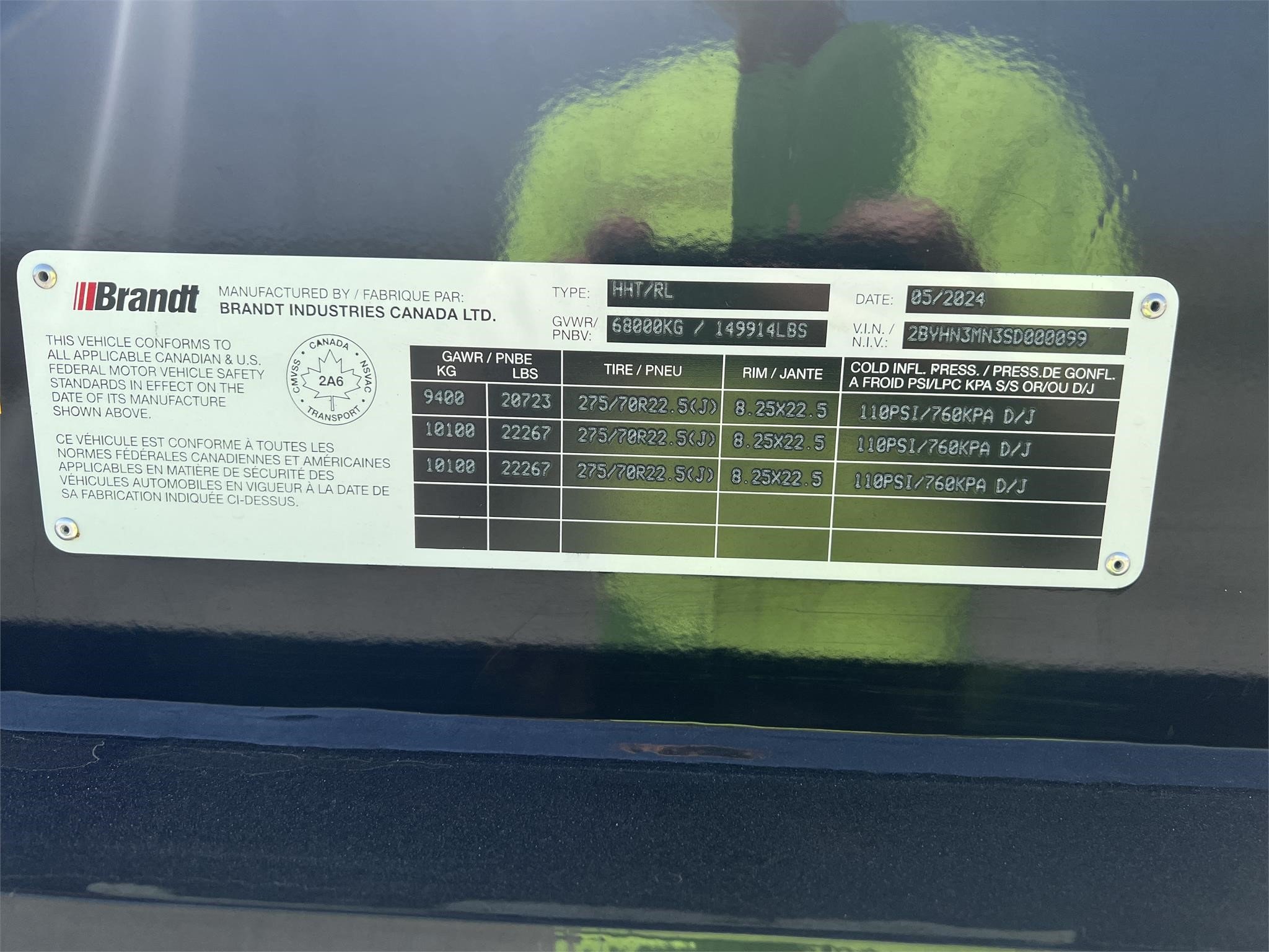 2025 BRANDT C550 9016864362 2025 BRANDT C550 9016864362